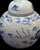 Vintage Hand-Painted Blue and White Dragon Ginger Jar With Matching Lid This charming vintage blue-and-white ginger jar is...
