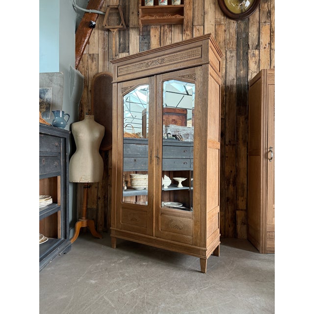 Art Deco Oak Wardrobe, 1930s For Sale - Image 10 of 16