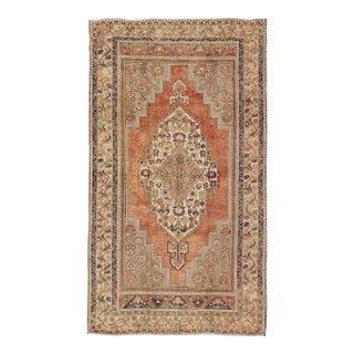 Vintage Turkish Oushak Rug 7'5 X 13' For Sale