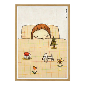 Yoshitomo Nara, Dream Time, 2021 - Oak Frame