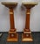 Pair Mahogany and Gilt Decorated Galleried Marble Top Pedestals by Francesco Meroni For Sale - Image 15 of 18