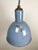 Paint Vintage Blue Cast Iron Ceiling Lamp, 1950s For Sale - Image 7 of 14