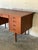 Teak Executive Desk With Inset Handles Danish Mid-Century Modern 1960s For Sale In Los Angeles - Image 6 of 11