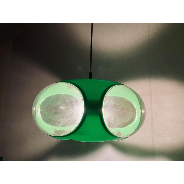 Vintage UFO Ceilings Lamp in Green from Massive Belgium, 1970s For Sale - Image 15 of 18