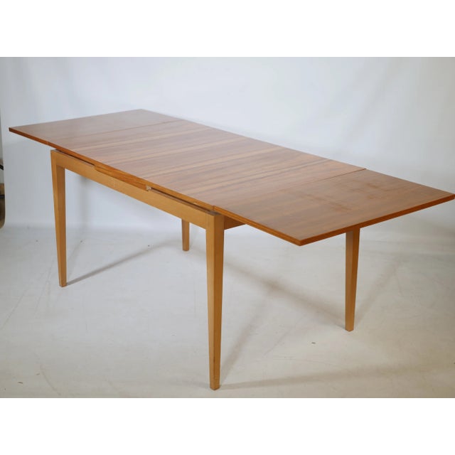 Mid-Century Extendable Walnut Dining Table, 1960s For Sale - Image 11 of 11