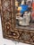 Vintage Marquetry Wood Inlay Mirror With Mother-of-Pearl Accents For Sale - Image 4 of 6