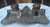 Drawing/Sketching Materials French Art Nouveau Figural Brass Double Inkwell Desk Set For Sale - Image 7 of 10