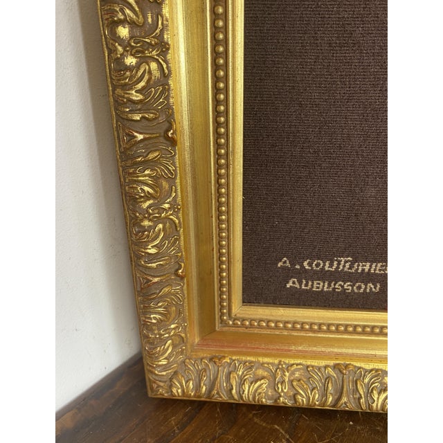 Red Aubusson Tapestry by Albert Couturier for La Fabiola, 1950s For Sale - Image 8 of 13