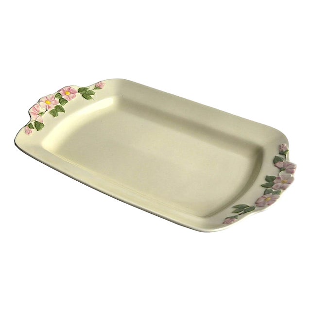 Vintage Franciscan Desert Rose Rectangular Serving Platter For Sale