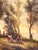 A delightful 19th-century oil on canvas depicting a lyrical scene of nymphs dancing in a clearing. This work is a high-...