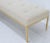 1970s Extra Long Solid Brass Base Frame Spring Loaded New Upholstery Bench Daybed For Sale - Image 12 of 13
