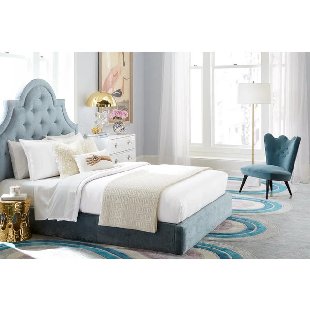 Wood Jonathan Adler Ripple Slipper Chair, Venice Twilight For Sale - Image 7 of 8