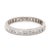 1940's .50ctw Diamond Eternity Band Ring, Platinum, Ring Size 5.25 For Sale - Image 4 of 6