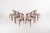 Rare set of six dining chairs designed by Kai Kristiansen in the 1960s. These elegant Danish modern chairs are crafted in...