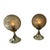 Bedside Table Lamps with Gold Colored Base and Patterned Glass Shade from Briloner Leuchten, Germany, 1970s, Set of 2 For Sale - Image 3 of 9