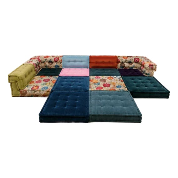Mah Jong Sectional Sofa From Roche Bobois, Set of 15 For Sale