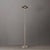 Nova Rancho Mirage Fleur Torchiere Lamp - Matte Black/Silver Shade, Satin Nickel Body, Dimmable For Sale - Image 4 of 5