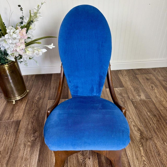 Vintage Victorian-Revival Parlor Rocking Chair For Sale - Image 4 of 11