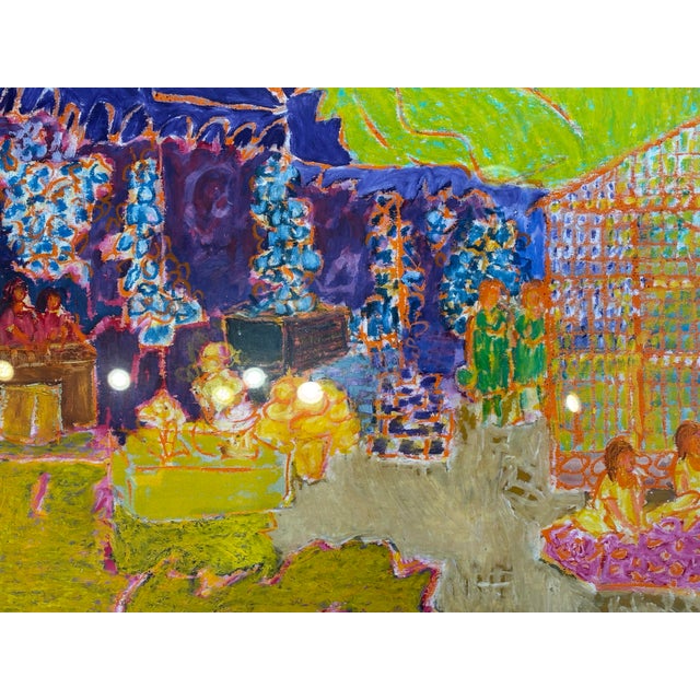 Mexican 1990s Mexican Village Oil Painting by Molly Schiff For Sale - Image 3 of 3