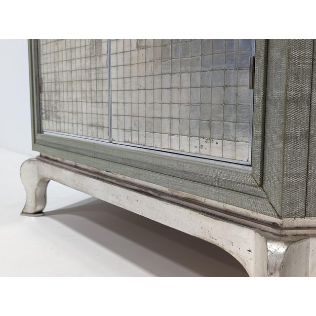 Vintage Silver Textured Wardrobe For Sale - Image 4 of 18