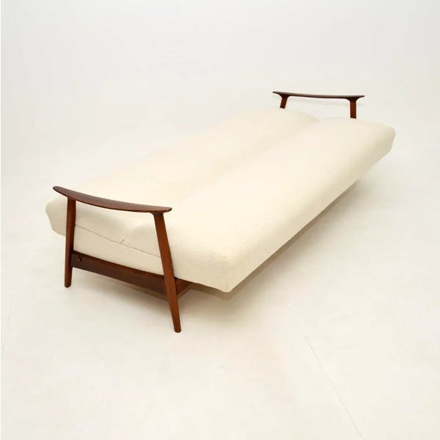 Vintage Danish Afrosia Sofa Bed, 1960s For Sale - Image 9 of 13