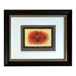 Georges Braque Au Couchant Lithograph P105 Mourlot 1963 Framed