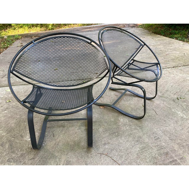 Metal Tempestini for Salterini Cantilever Radar Chairs - A Pair For Sale - Image 7 of 8