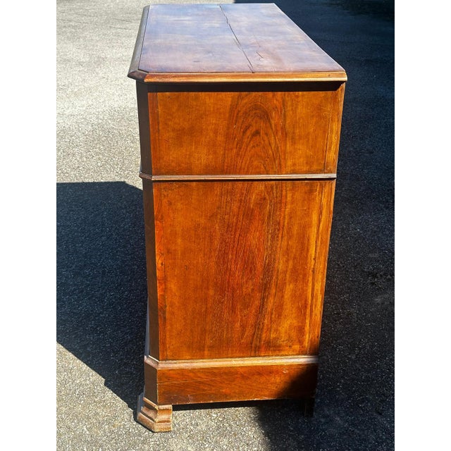 Antique Louis-Philippe Drop-Front Secretaire Desk in Walnut, 1800s For Sale - Image 4 of 18