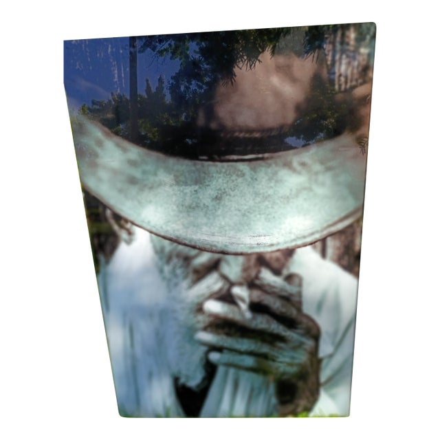 Huge 4' X 3' High-Def Metal Wall Art - Modern Gritty Portrait For Sale