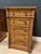 Beautiful set of antique bedside tables, each with 5 drawers. Entirely in perfect condition. They are made of elm wood...