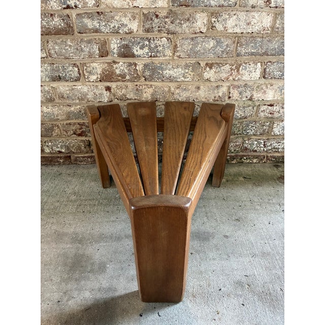 1960s Brutalist Wooden Side Table, Netherlands For Sale - Image 9 of 18