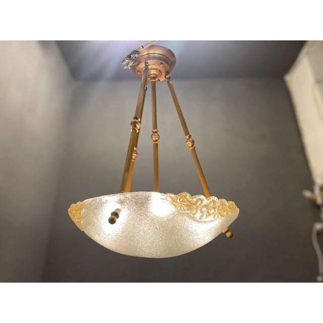 Large Murano Glass Light Pendant, 1970s For Sale - Image 6 of 8