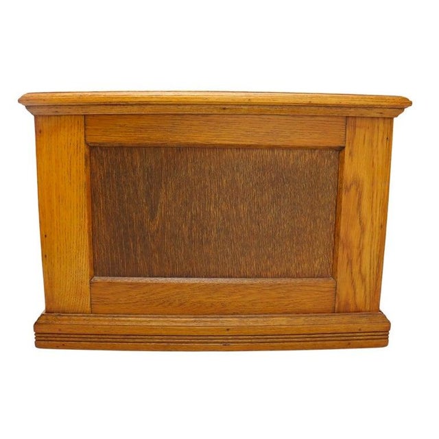 J & P Coats Attr Oak 4 Drawer Spool Cabinet C1900 For Sale - Image 10 of 10