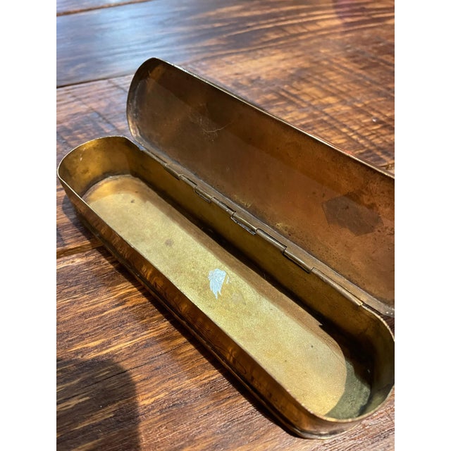 18th Century Dutch Brass Tobacco Box: Scandalous Lovers Scene For Sale - Image 9 of 10