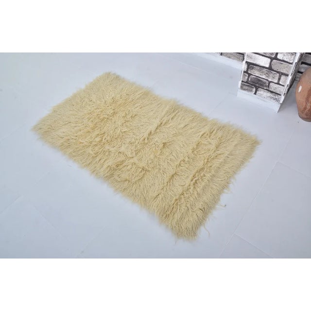 Turkish Vintage Turkish Tülü Shag Rug For Sale - Image 3 of 10