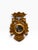 Petite 18th C Style Double Eagle Armorial Crest Crowned Giltwood Mirror.