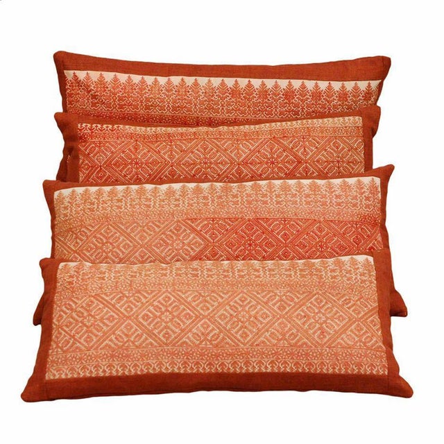 We keep a large stock of 19th and early 20th Century Fez embroideries, available as panels or as down-filled pillows, made...