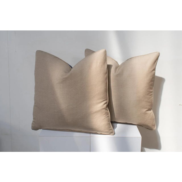 Bjork Studio Custom Pair of Linen Floral Print Pillows For Sale - Image 4 of 8