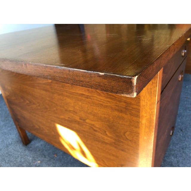 1960s Mid-Century Modern Edward Wormley for Dunbar Executive Desk For Sale - Image 10 of 13