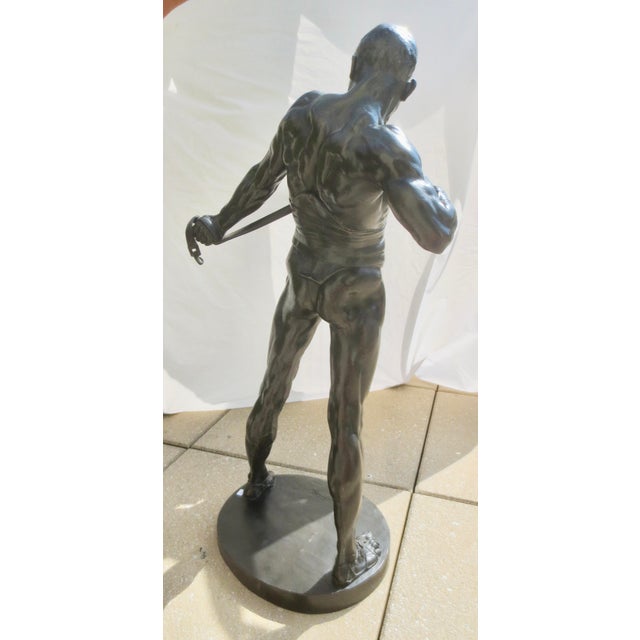 Heinrich Baucke , 1875 - 1915. Known for: Sculpture. Gladiator, dated 1910. A turn-of-the-century German figure in an...