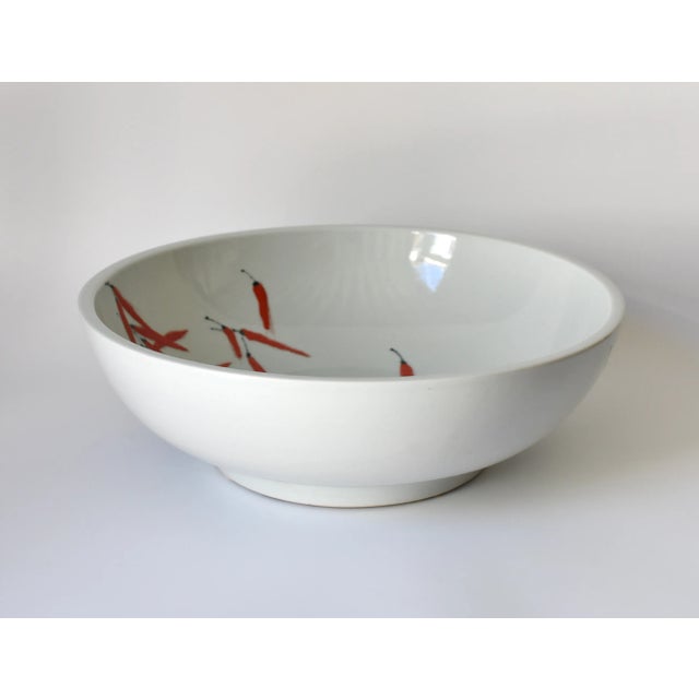 2010s Red Pepper Ceramic Sink For Sale - Image 5 of 13