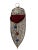 This impressive white metal Silver Plated Moroccan Babouche Slipper Wall Hanging is an authentic piece with intricate high...