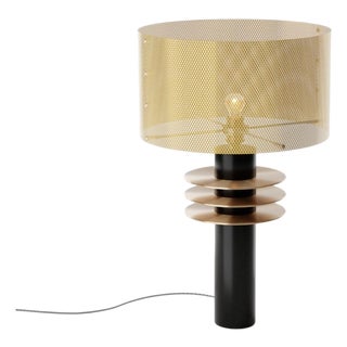 Black Swan Table Lamp in Brass with Aluminum and Steel by Marine Breynaert For Sale