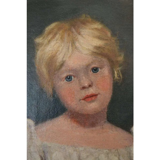 Traditional Unknown Young Girl after Sir Thomas Lawrence, Regency portrait painting For Sale - Image 3 of 7