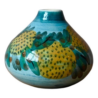 Handcrafted Ceramic Ball Vase from Corfu Pottery, 1970s For Sale