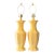 Mid 20th Century Yellow Ginger Jar Chinoiserie Lamp Paul Hanson - a Pair For Sale