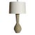 1990s Vintage Ceramic Table Lamp With Drum Shade For Sale - Image 9 of 9