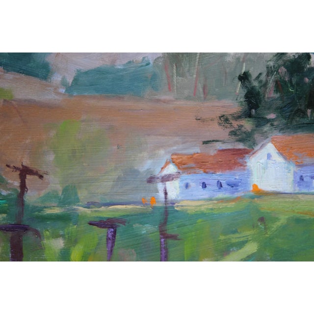 Sonoma Vines, Contemporary Plein Air Oil Painting For Sale - Image 10 of 10