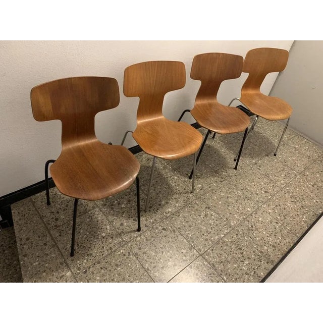 3103 Hammer Chairs by Arne Jacobsen for Fritz Hansen, 1960s, Set of 2 For Sale - Image 10 of 18