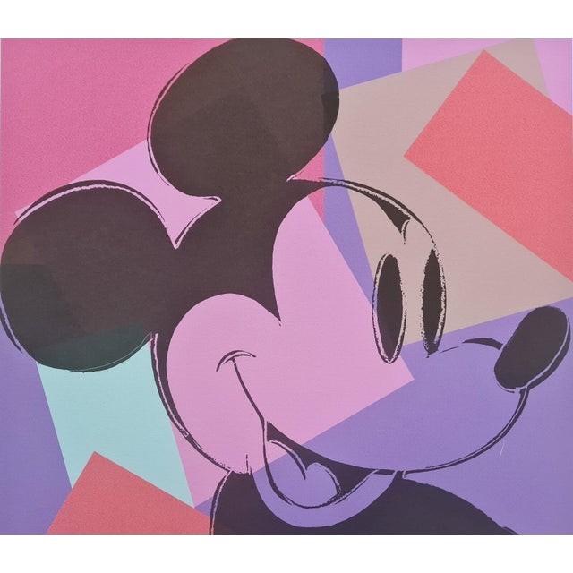 Pop Art After Andy Warhol, Mickey Mouse, 1980s, Lithograph For Sale - Image 3 of 9